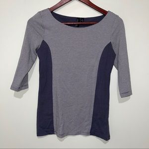 Cynthia Rowley Fitted Grey Top Small